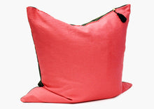 Load image into Gallery viewer, Pillow In TexWax Camo &amp; Coral Linen - 26" | Hedgehouse
