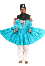 Load image into Gallery viewer, Aasmani Nautanki Top and Peela Patyala Set

