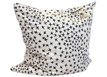Load image into Gallery viewer, 26" x 26" Throw Pillow in Normandy Indigo Crosses
